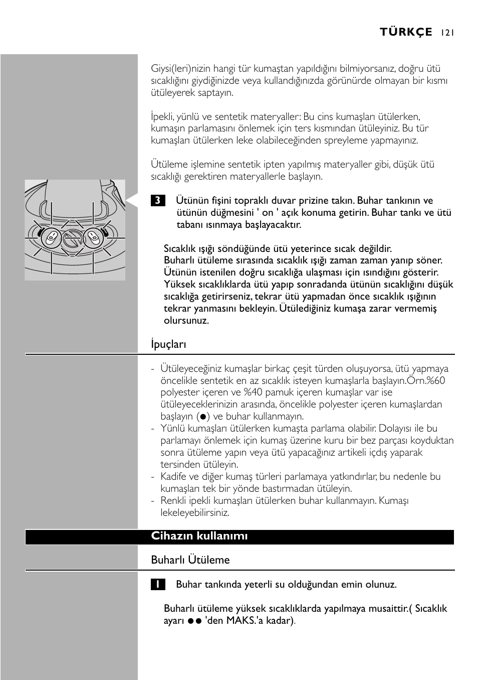 Philips Centrale vapeur sous pression User Manual | Page 121 / 130