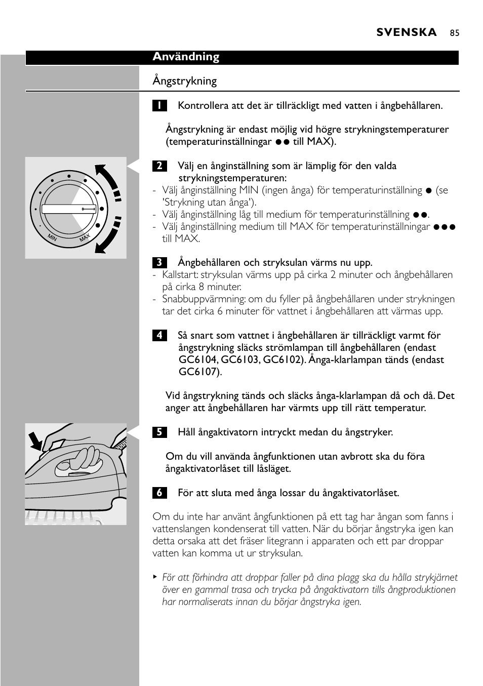 Philips Centrale vapeur sous pression User Manual | Page 85 / 130