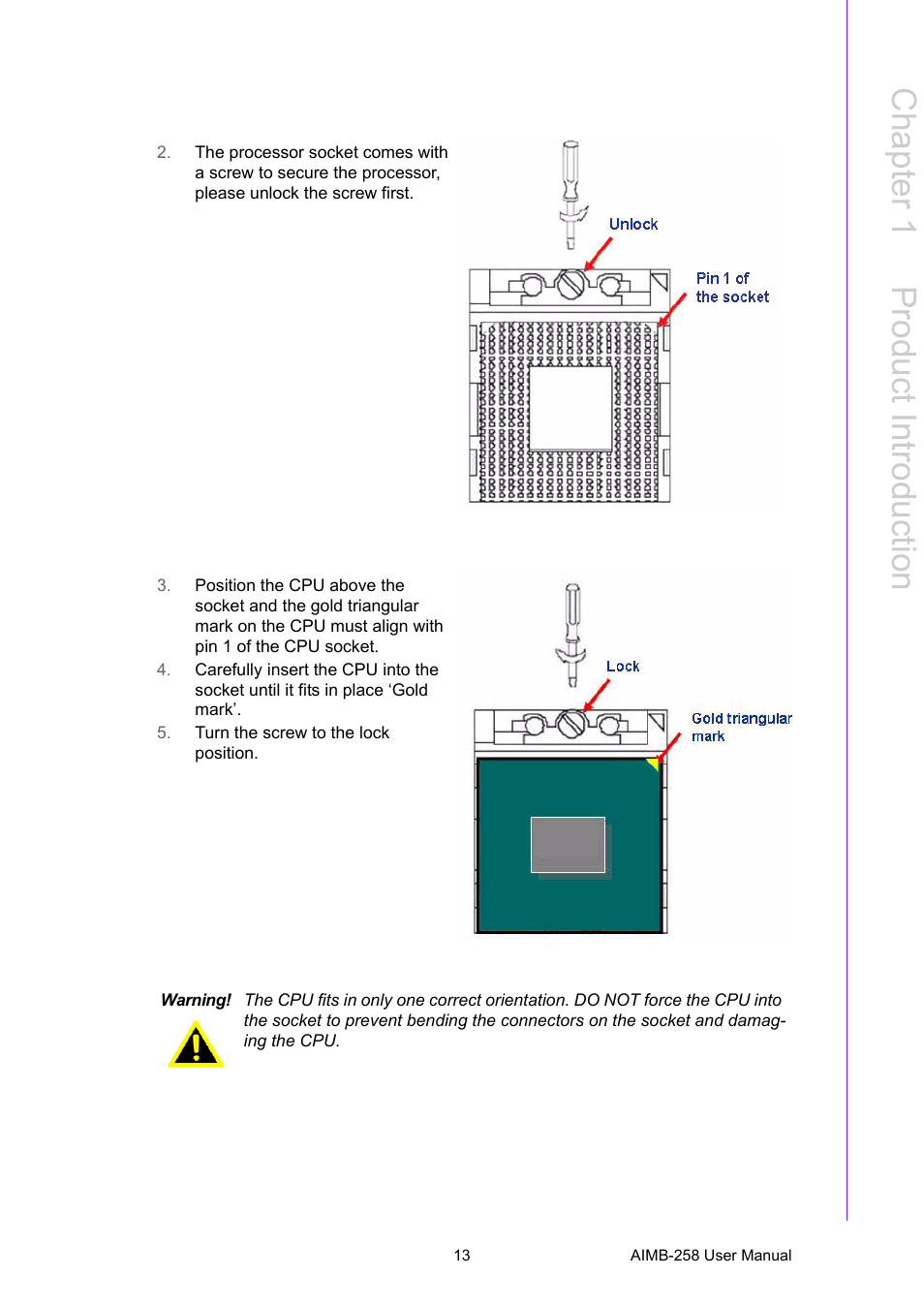 Chapter 1 p roduct introduction | Advantech AIMB-258 User Manual | Page 21 / 84