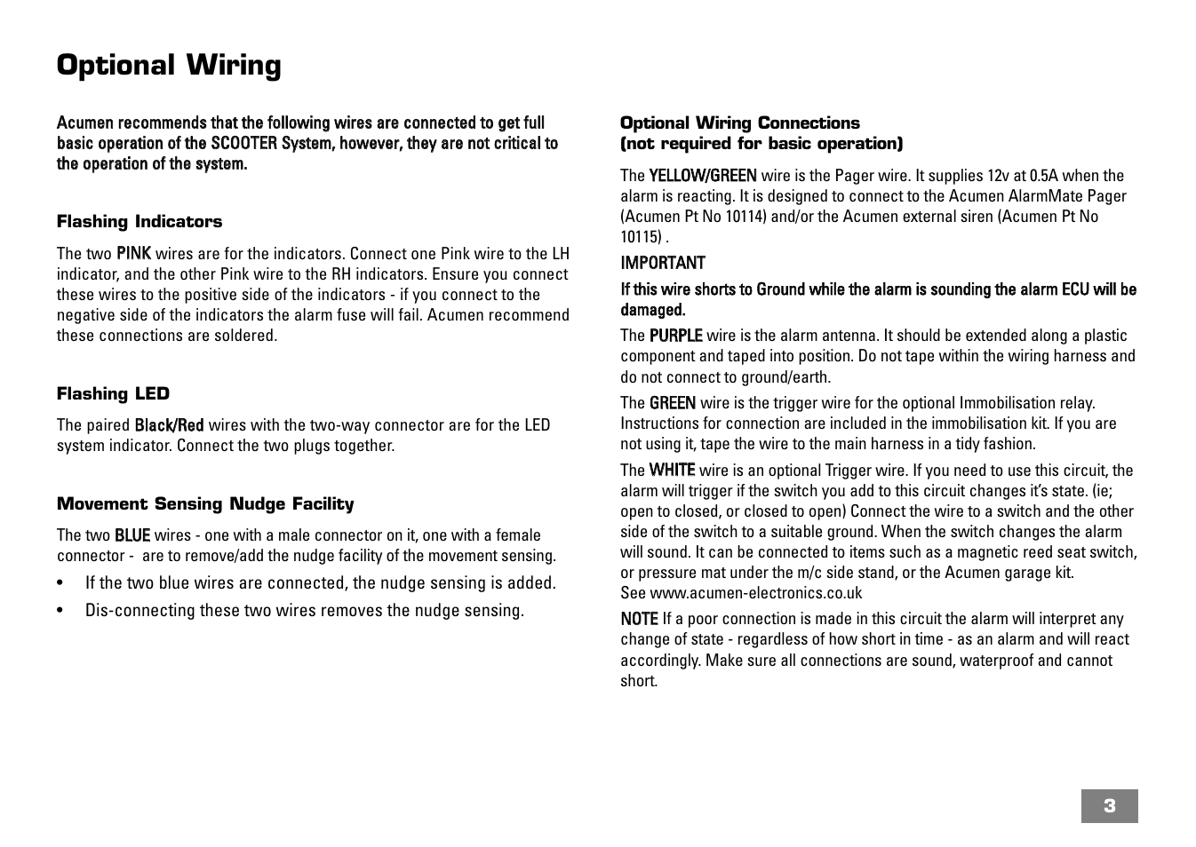 Optional wiring | Arkon 51020 User Manual | Page 4 / 8