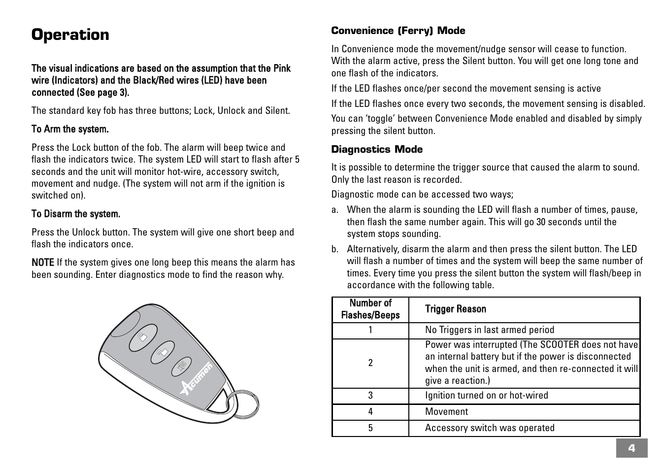 Operation | Arkon 51020 User Manual | Page 5 / 8