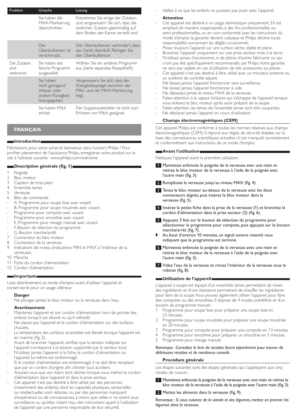 Philips Viva Collection SoupMaker User Manual | Page 6 / 10