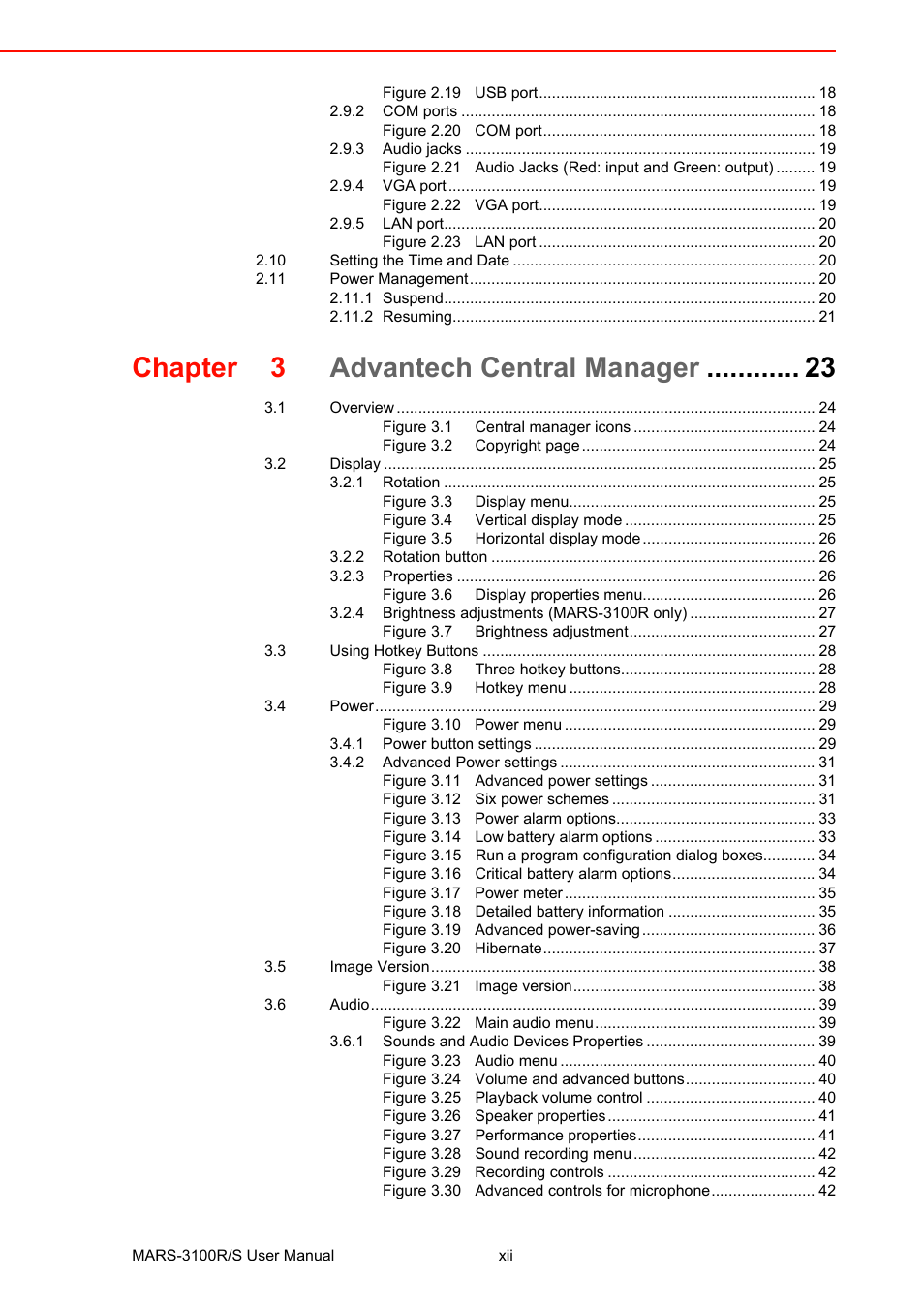 Chapter 3 advantech central manager | Advantech MARS-3100R/S User Manual | Page 12 / 98