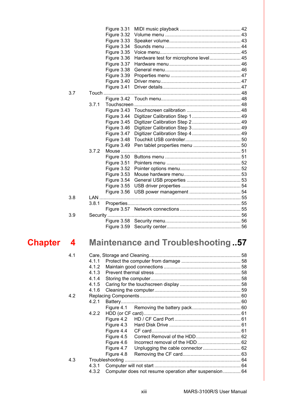 Chapter 4 maintenance and troubleshooting | Advantech MARS-3100R/S User Manual | Page 13 / 98