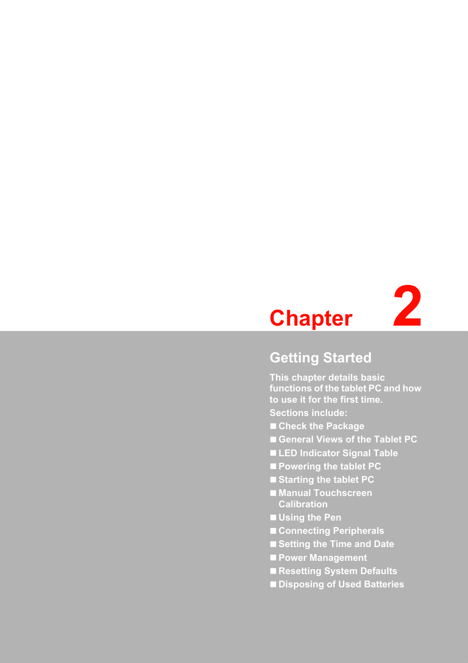 2 getting started, Chapter, Getting started | Advantech MARS-3100R/S User Manual | Page 19 / 98