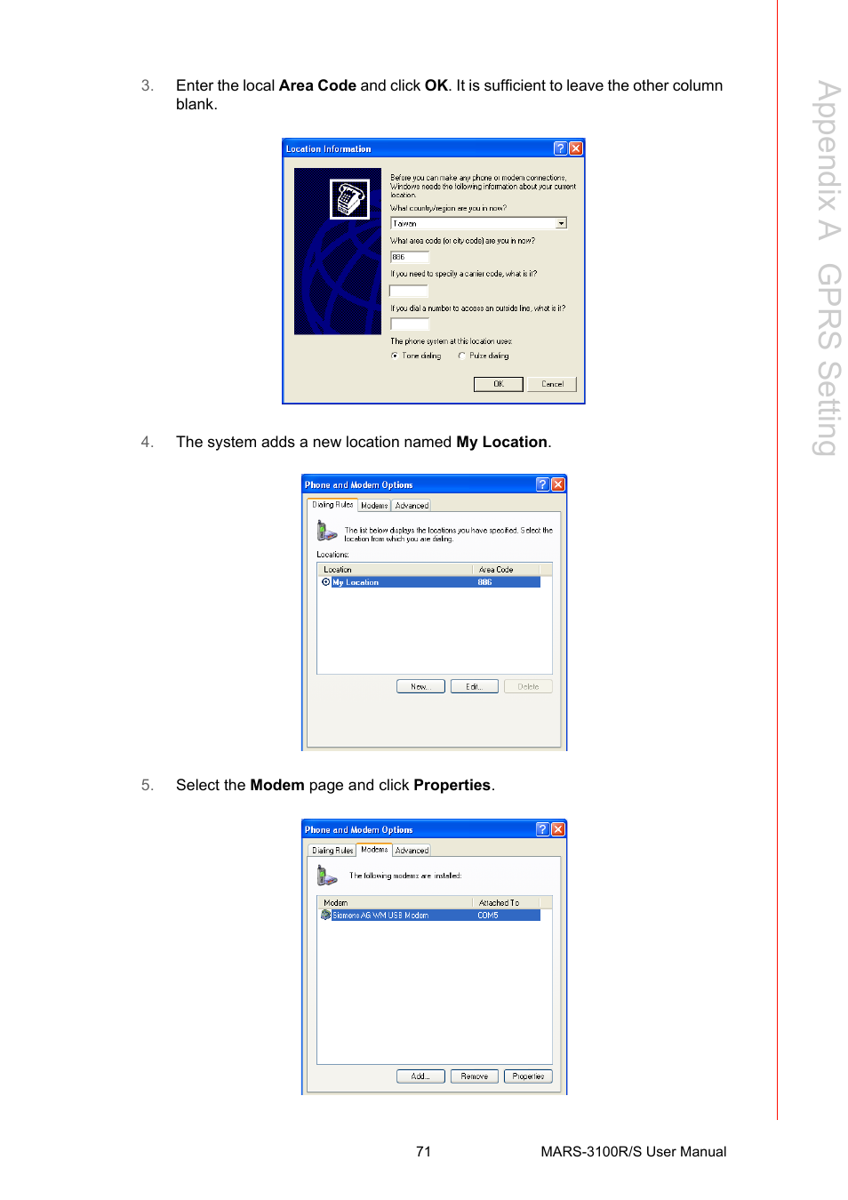 Appendix a g prs s etting | Advantech MARS-3100R/S User Manual | Page 85 / 98