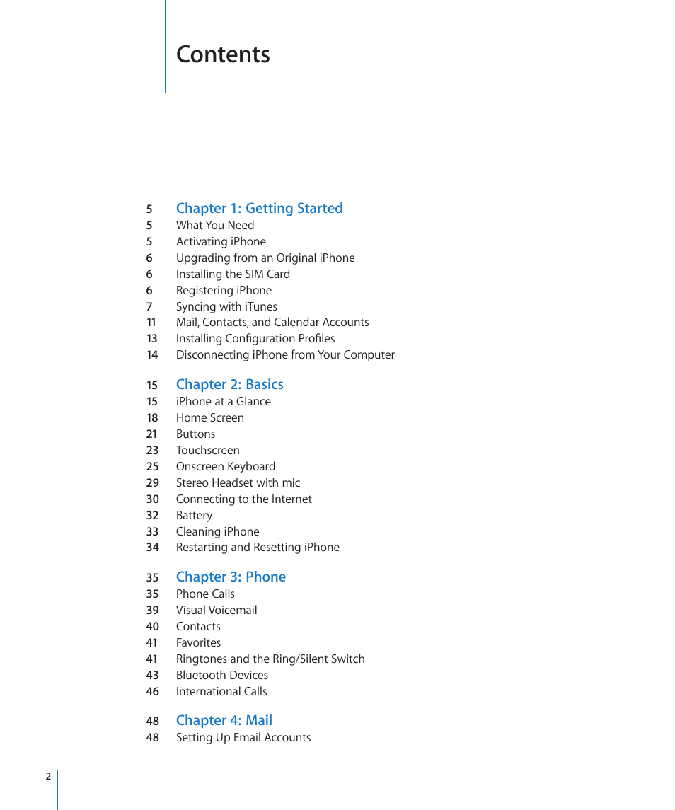 Apple iPhone/iPhone 3G (User manual) User Manual | Page 2 / 154