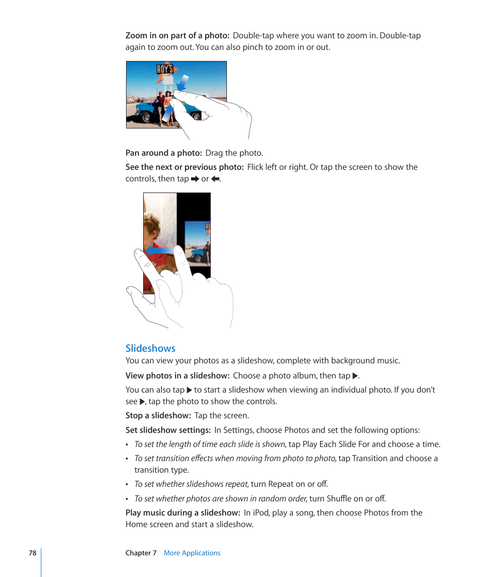 Slideshows | Apple iPhone/iPhone 3G (User manual) User Manual | Page 78 / 154