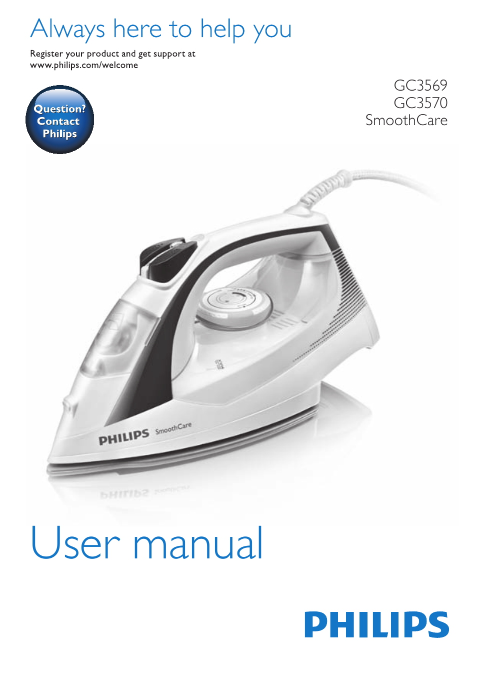 Philips Fer vapeur User Manual | 32 pages