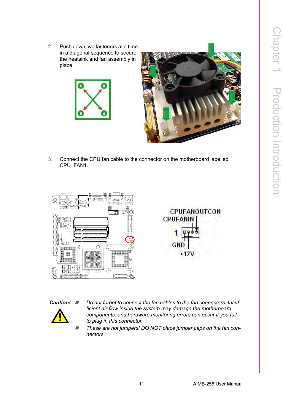 Chapter 1 p roduction introduction | Advantech AIMB-256 User Manual | Page 17 / 86