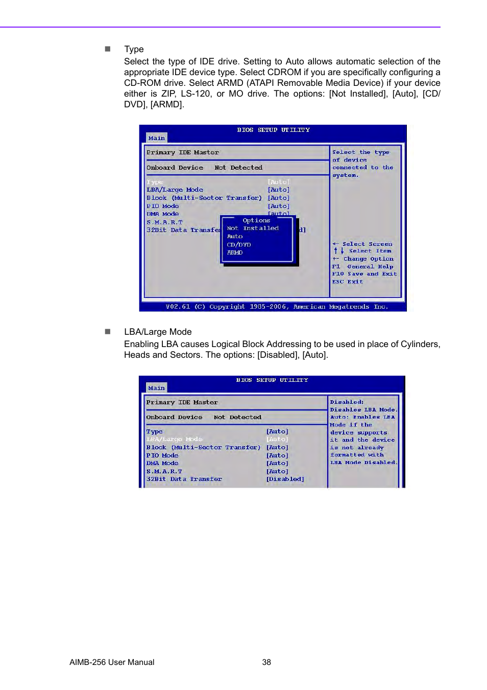 Advantech AIMB-256 User Manual | Page 44 / 86
