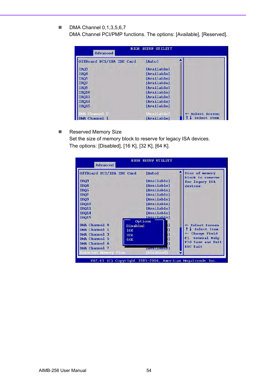Advantech AIMB-256 User Manual | Page 60 / 86