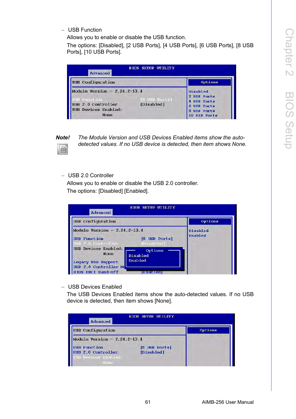 Chapter 2 b ios setup | Advantech AIMB-256 User Manual | Page 67 / 86