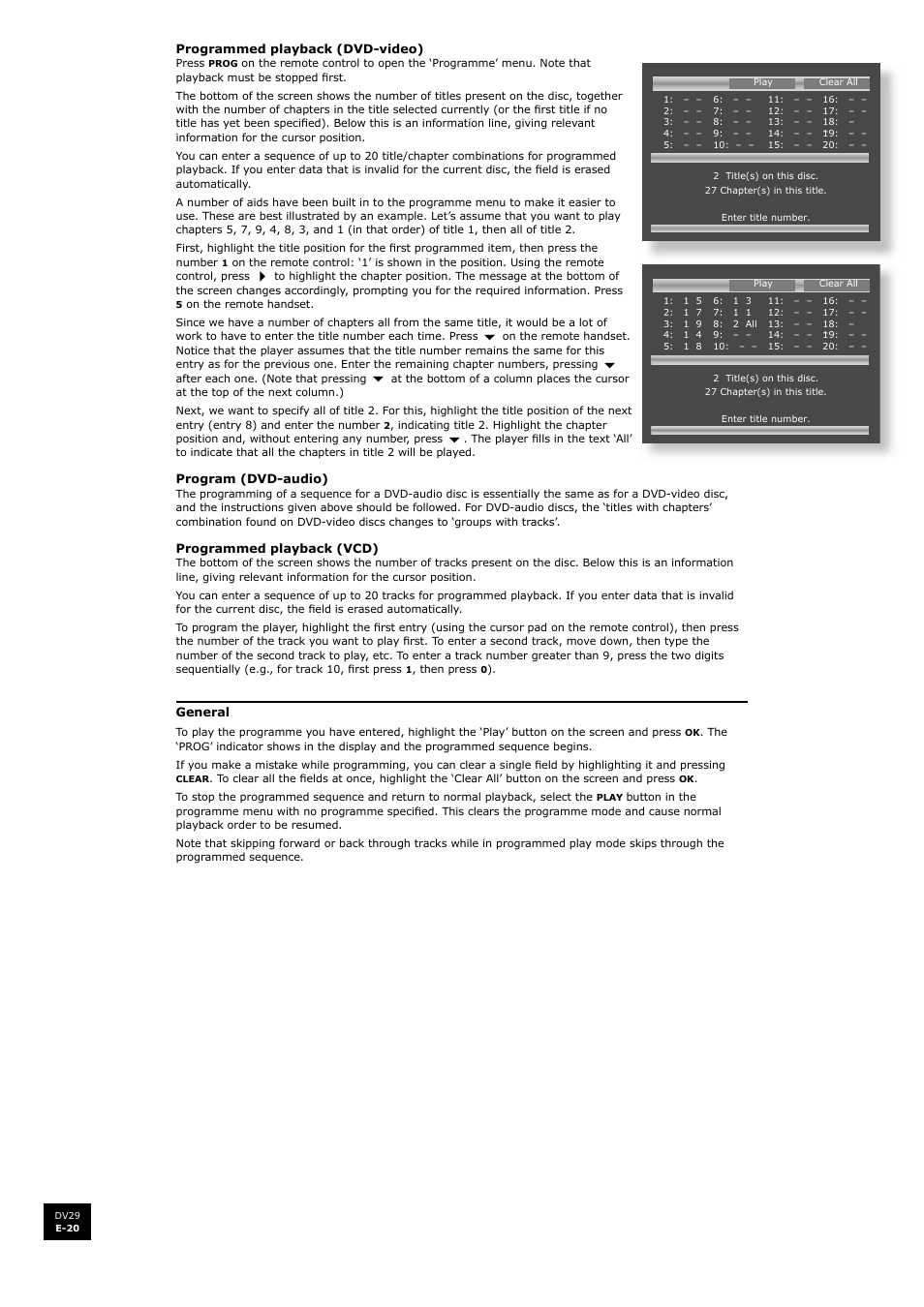 Arcam DV29 User Manual | Page 20 / 42