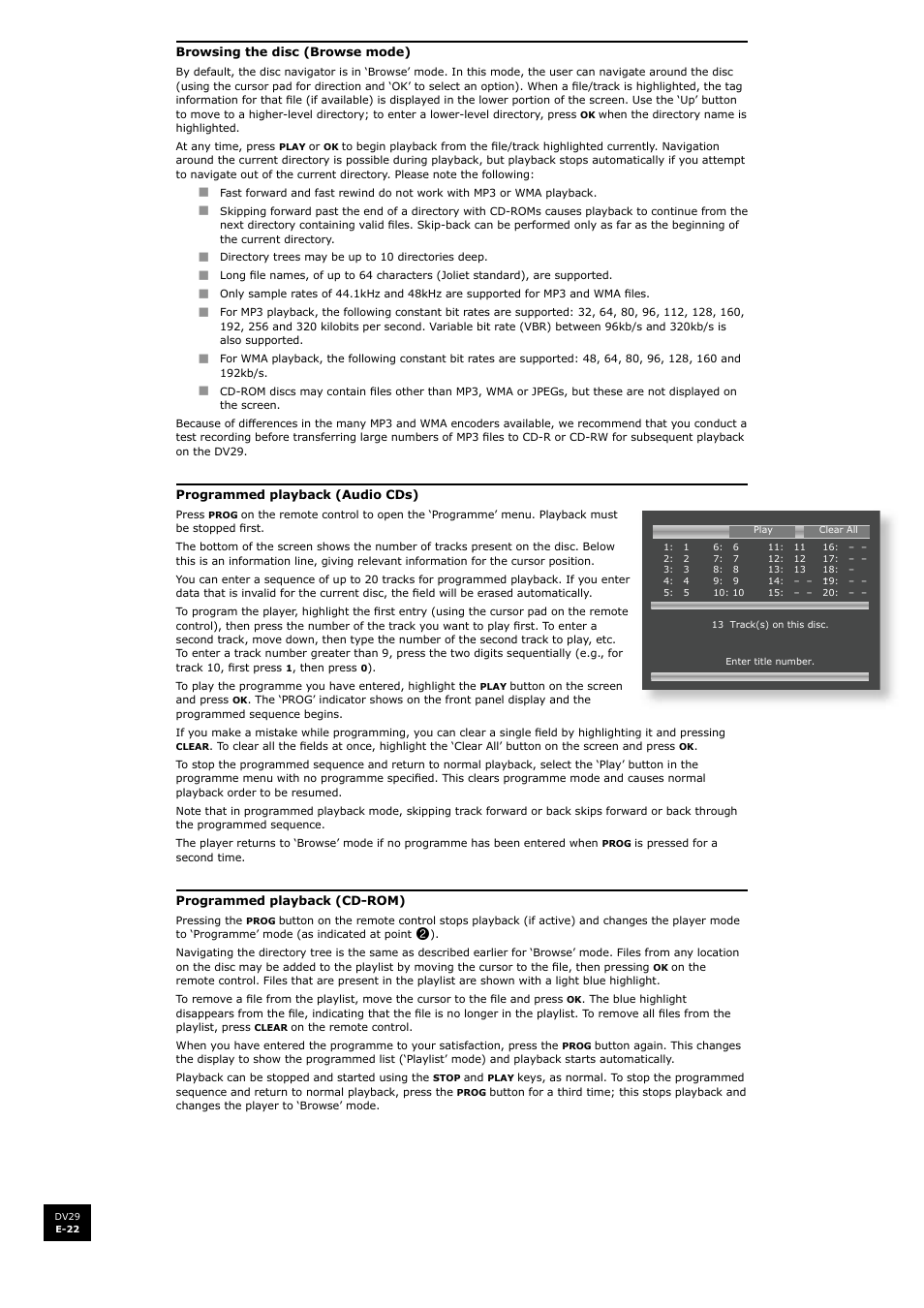 Arcam DV29 User Manual | Page 22 / 42