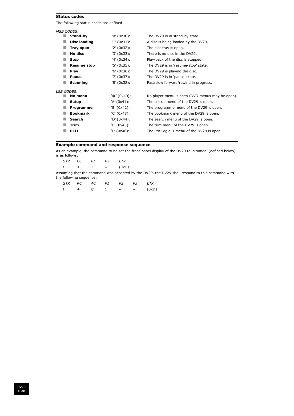 Arcam DV29 User Manual | Page 28 / 42
