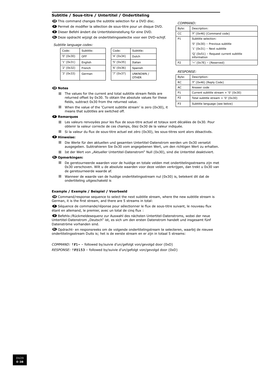 Arcam DV29 User Manual | Page 38 / 42