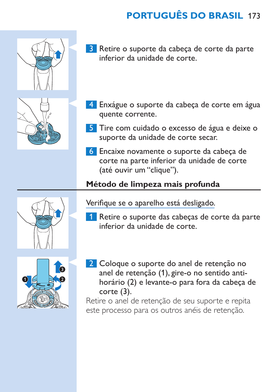 Philips SHAVER Series 9000 Rasoir électrique rasage à sec ou sous l'eau User Manual | Page 173 / 216