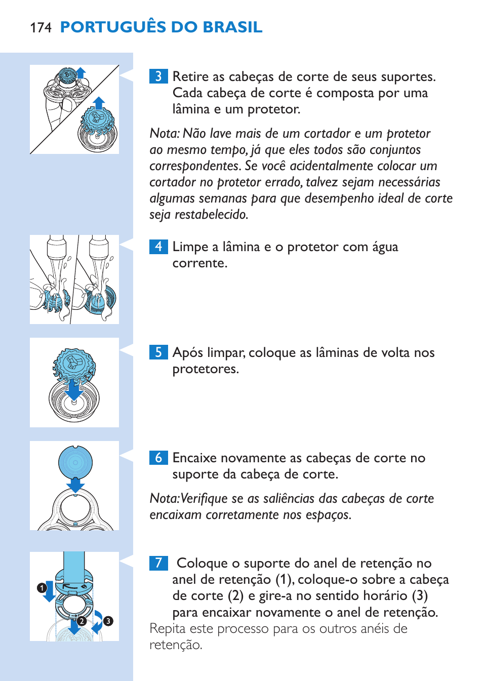Philips SHAVER Series 9000 Rasoir électrique rasage à sec ou sous l'eau User Manual | Page 174 / 216