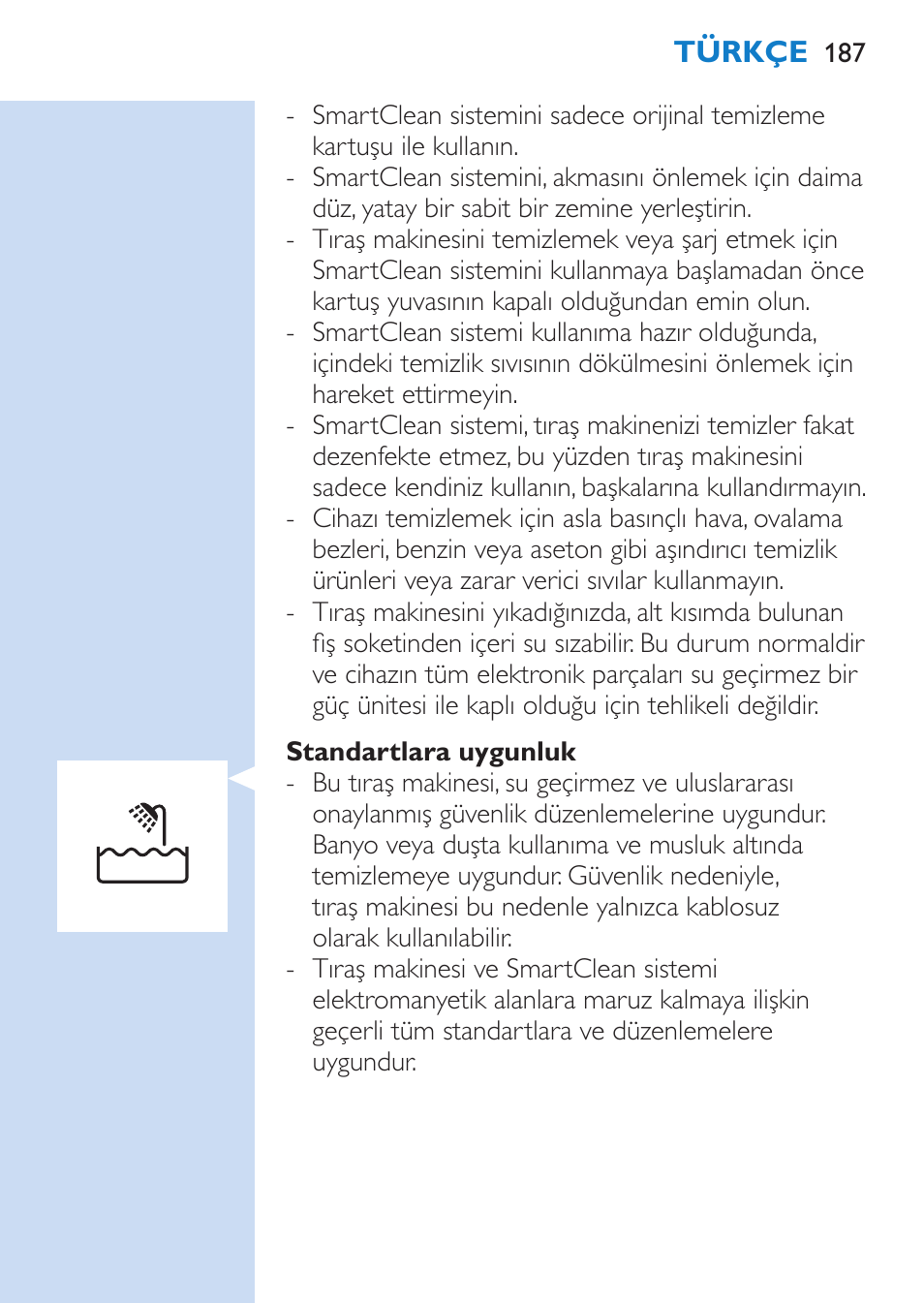 Philips SHAVER Series 9000 Rasoir électrique rasage à sec ou sous l'eau User Manual | Page 187 / 216