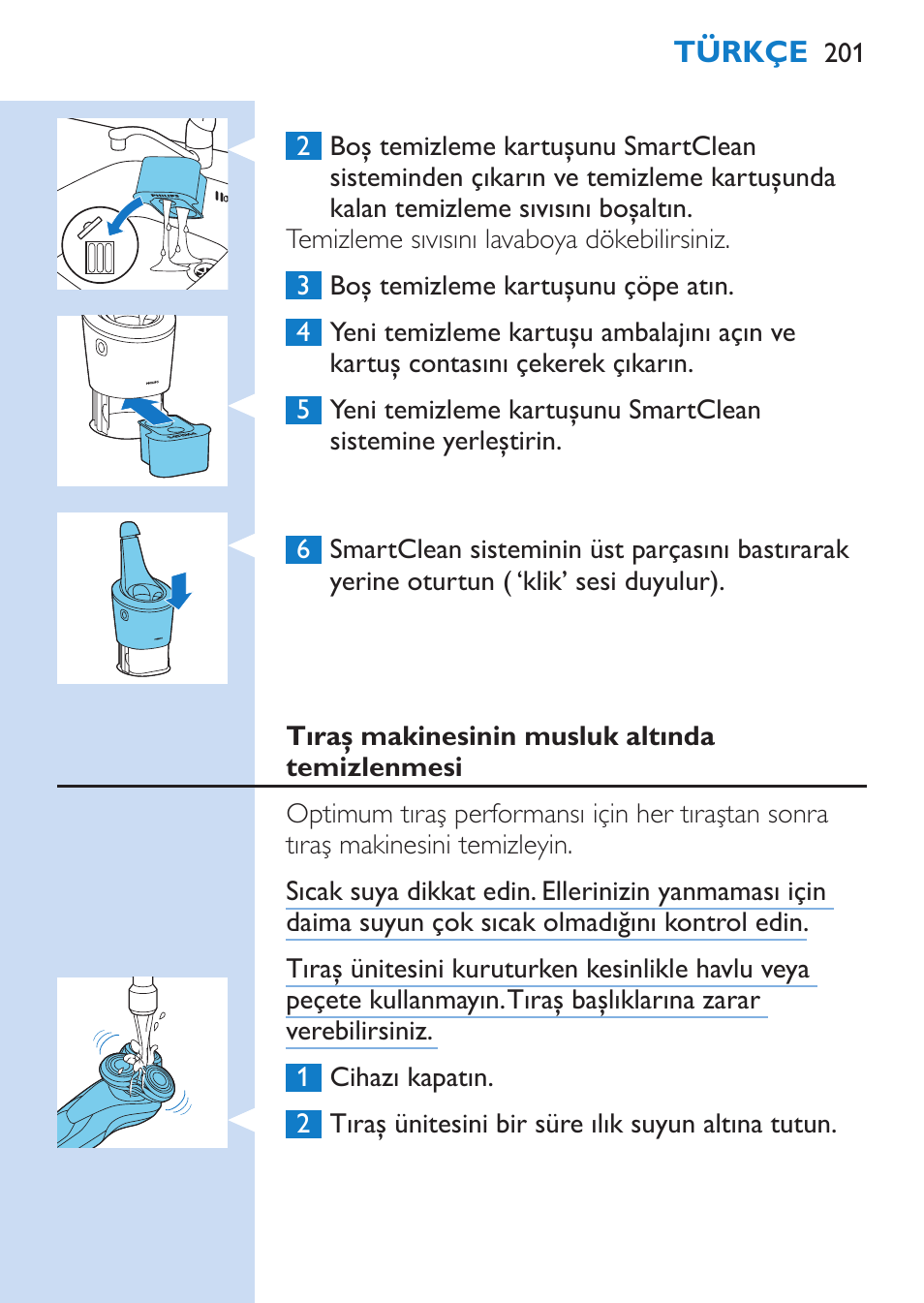 Philips SHAVER Series 9000 Rasoir électrique rasage à sec ou sous l'eau User Manual | Page 201 / 216