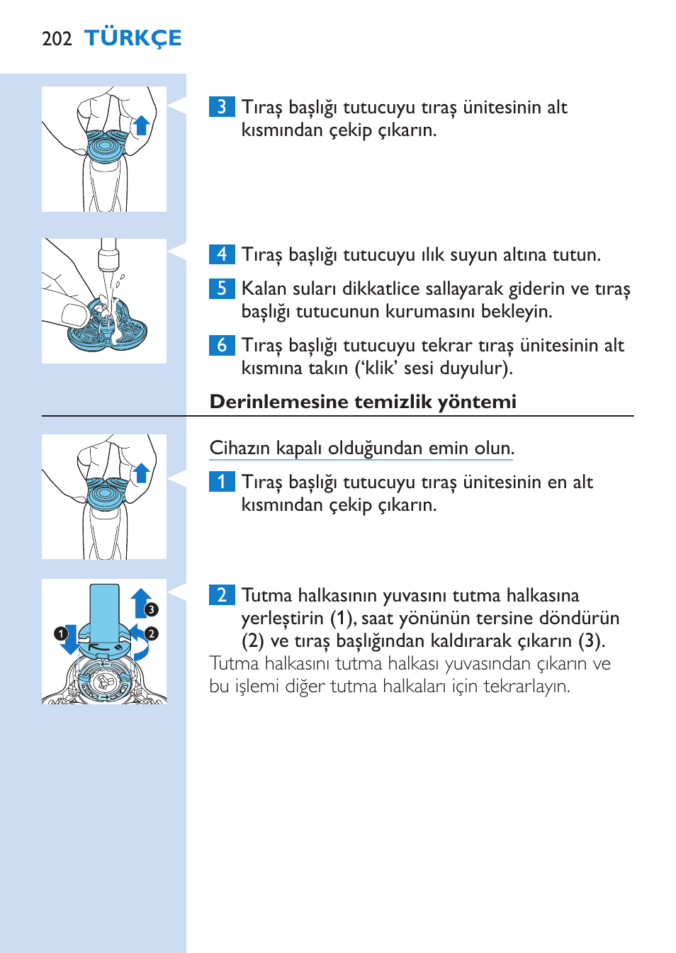 Philips SHAVER Series 9000 Rasoir électrique rasage à sec ou sous l'eau User Manual | Page 202 / 216