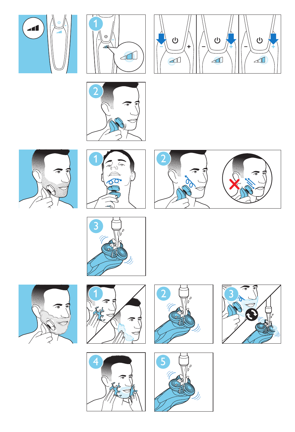 Philips SHAVER Series 9000 Rasoir électrique rasage à sec ou sous l'eau User Manual | Page 7 / 216