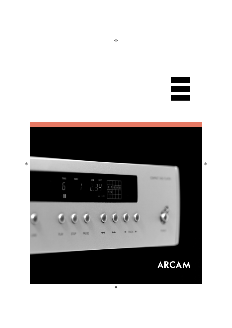 Arcam Compact Disc Players CD72 User Manual | 8 pages