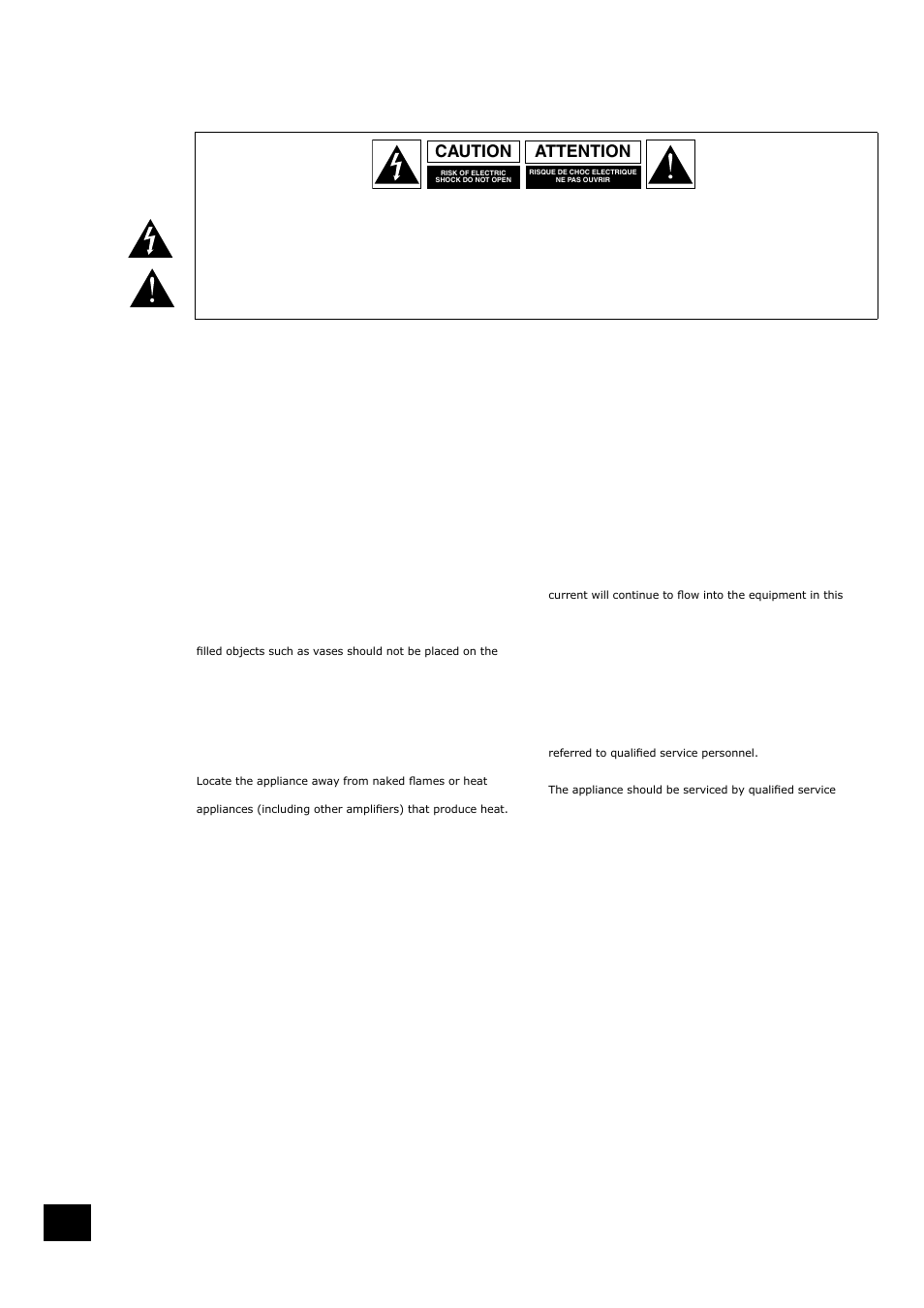 Safety guidelines, Attention caution, Important safety instructions | Safety compliance | Arcam AVR350 User Manual | Page 2 / 38