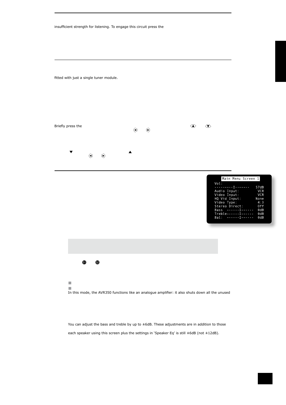 Using the main menu | Arcam AVR350 User Manual | Page 25 / 38