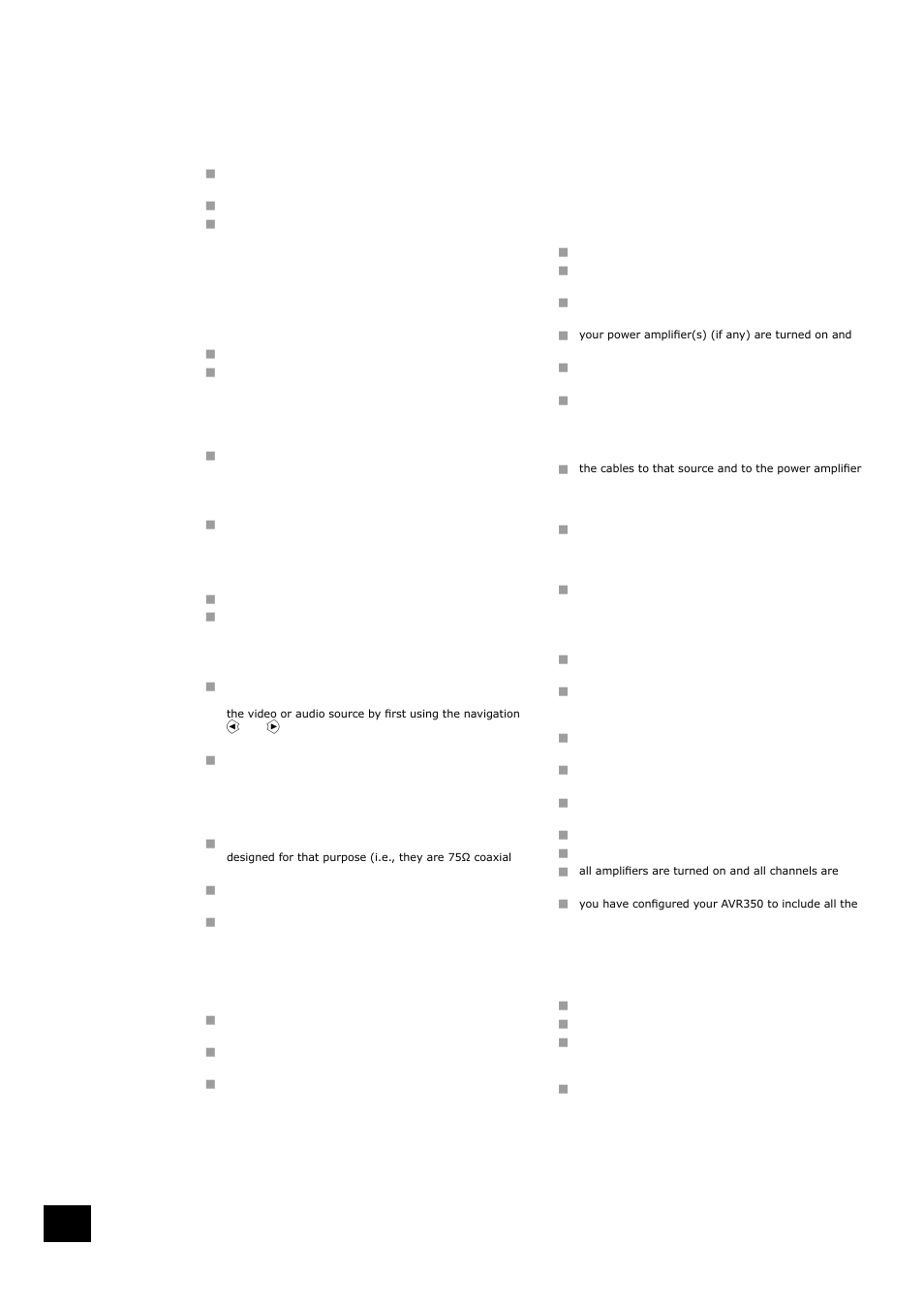 Troubleshooting | Arcam AVR350 User Manual | Page 32 / 38