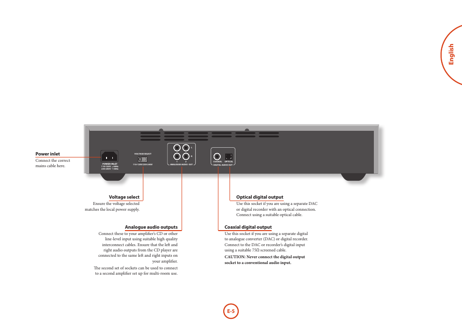 English | Arcam FMJ CD17 User Manual | Page 5 / 11