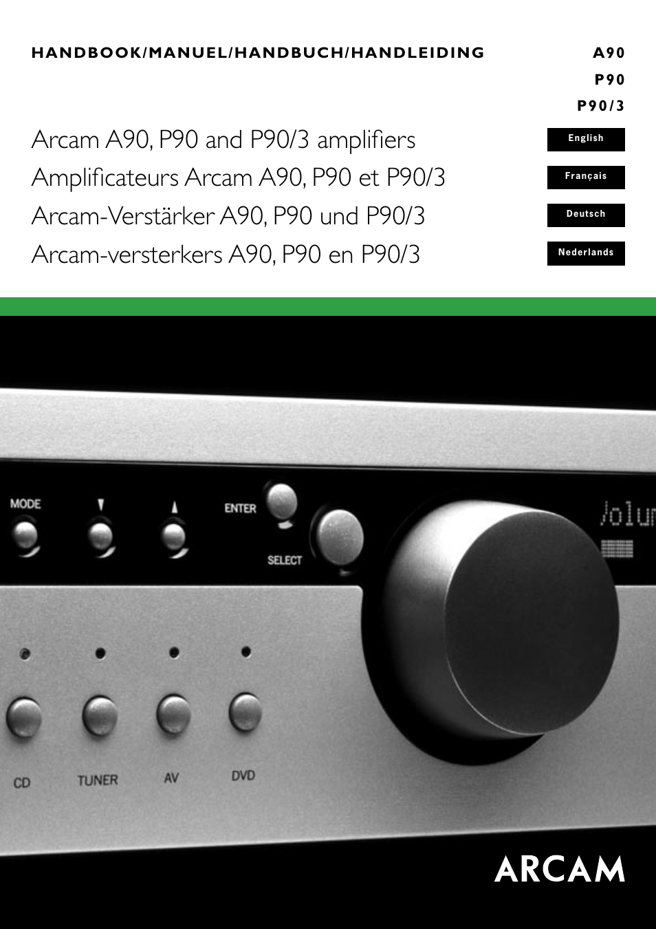 Arcam Amplifiers P90/3 User Manual | 15 pages