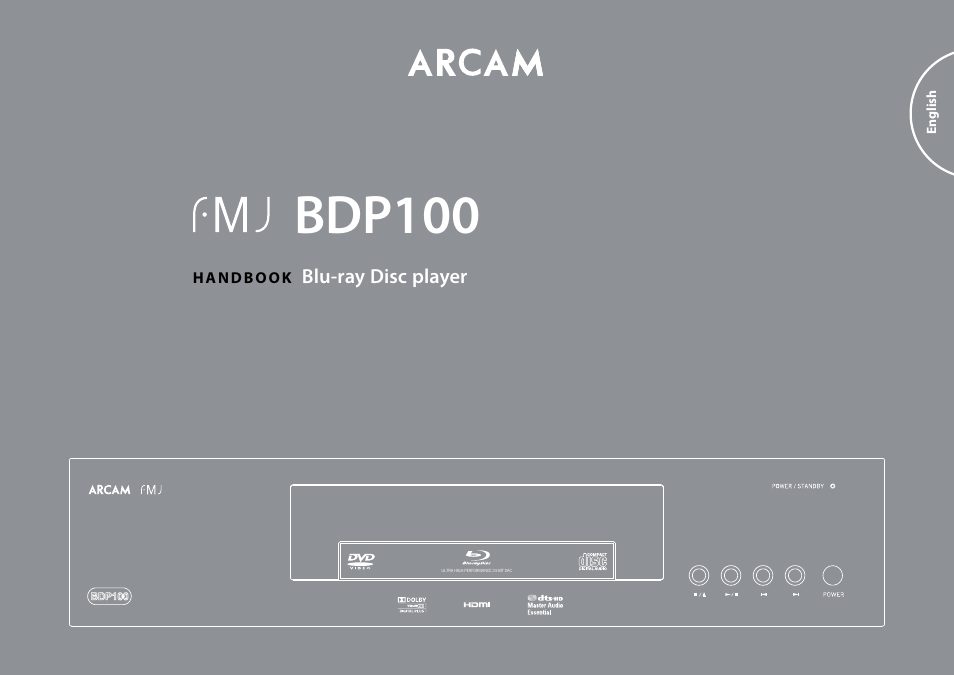 Arcam FMJ Blue Ray Disc Player BDP100 User Manual | 36 pages