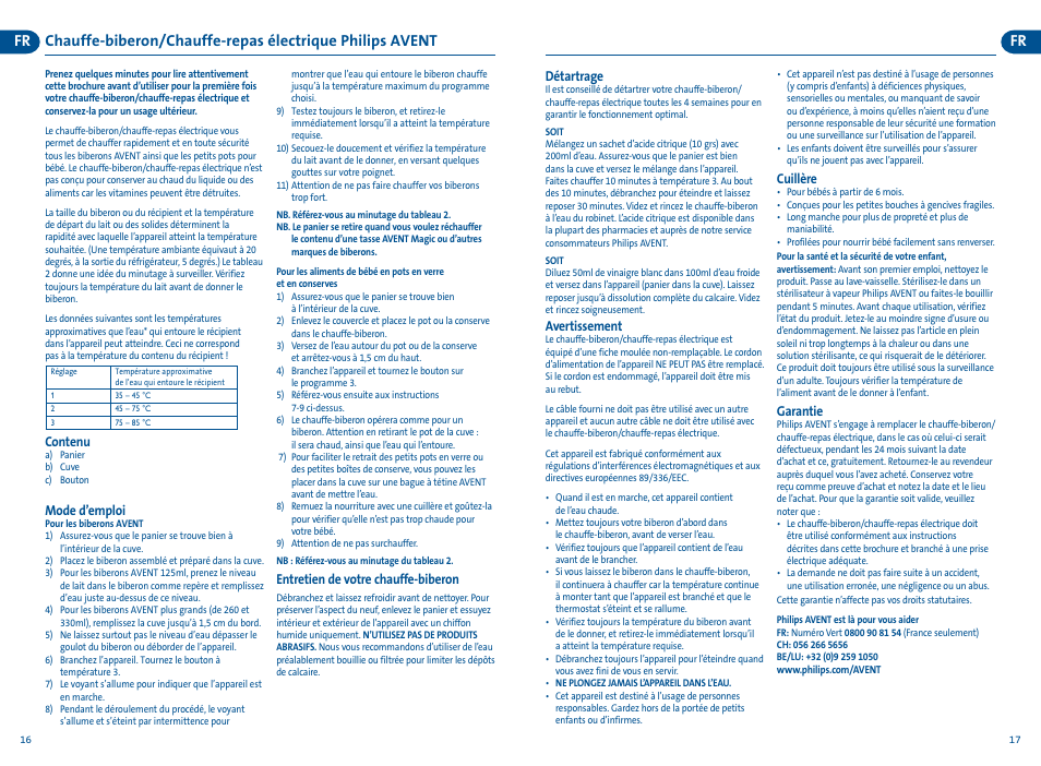 Philips AVENT Kit solutions biberon User Manual | Page 9 / 16