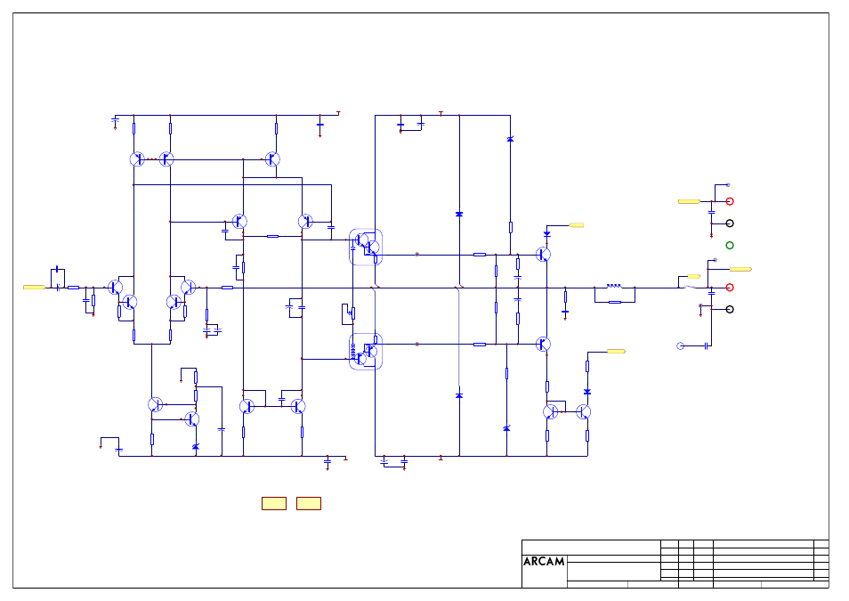 A75 plus amp, Right channel power amplifier | Arcam DiVA Ampliers P75 Plus User Manual | Page 17 / 42