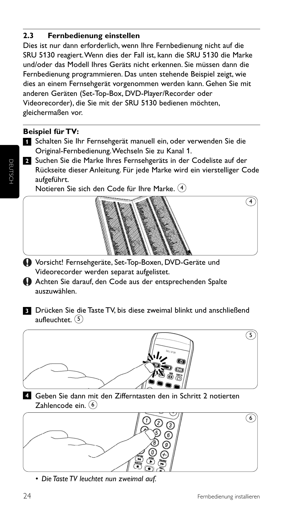 Philips Télécommande universelle User Manual | Page 24 / 100