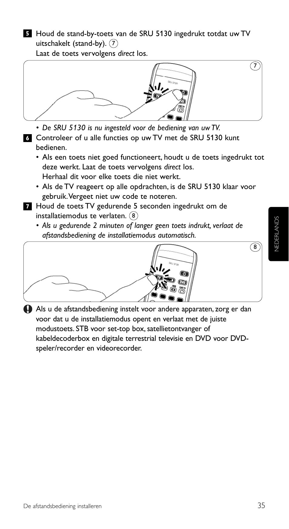 Philips Télécommande universelle User Manual | Page 35 / 100