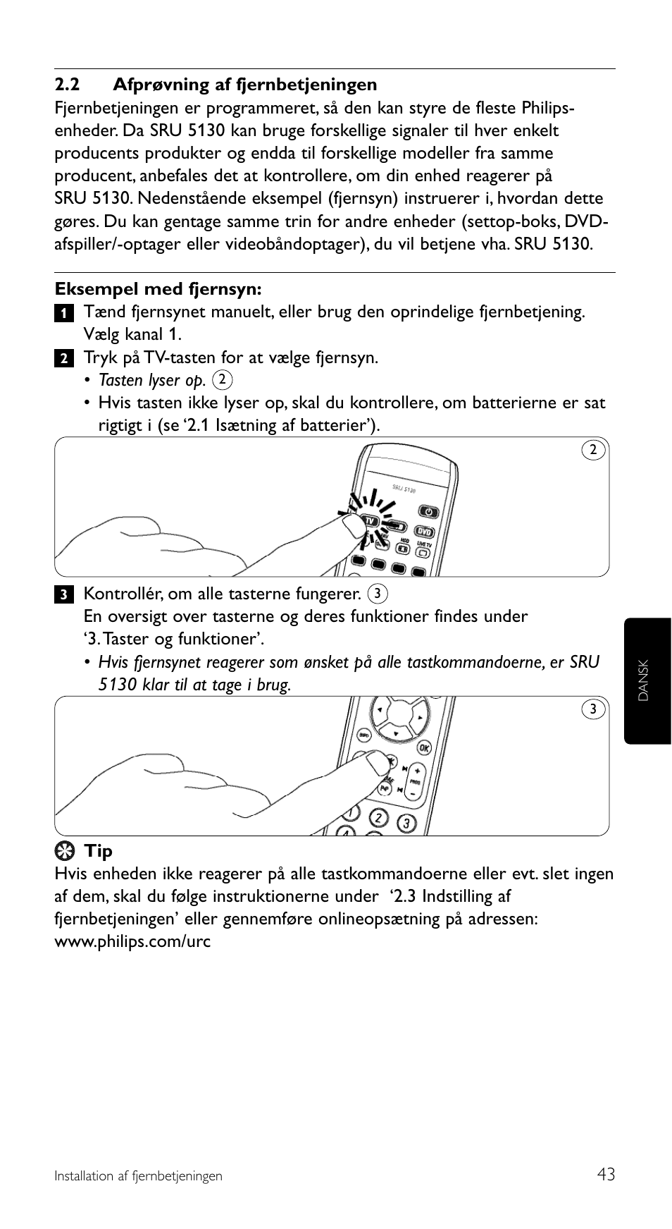 Philips Télécommande universelle User Manual | Page 43 / 100