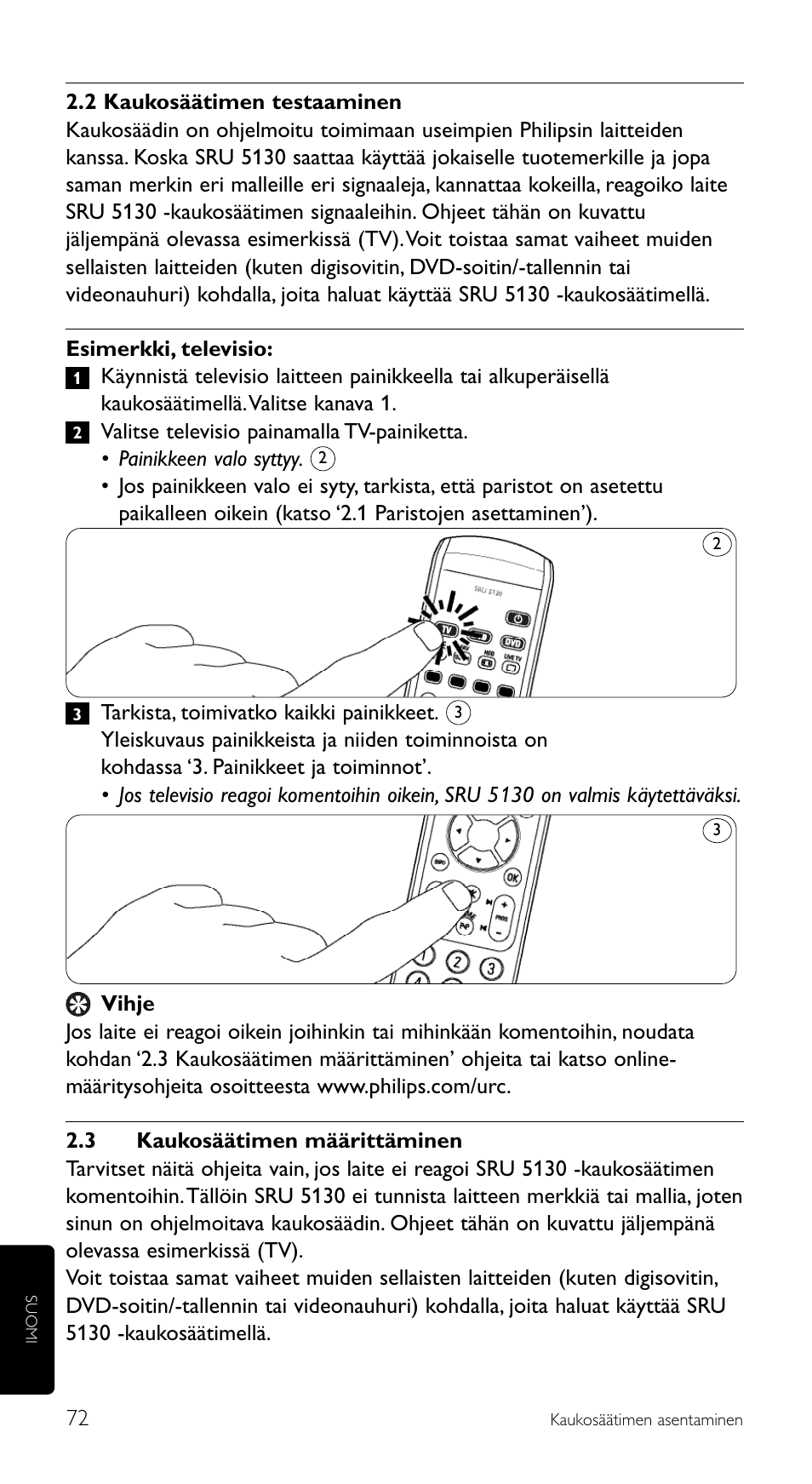 Philips Télécommande universelle User Manual | Page 72 / 100