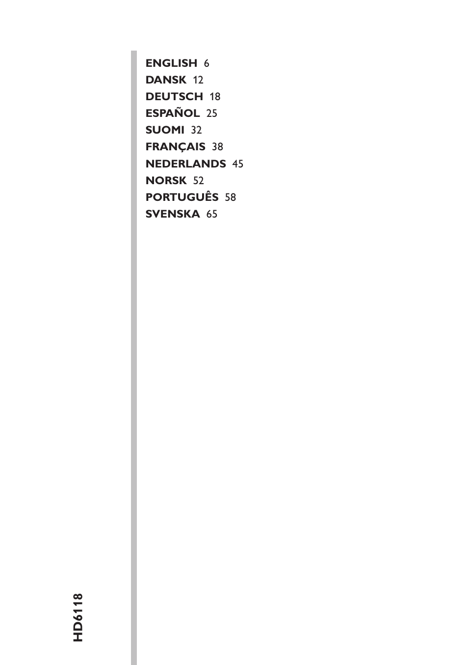Philips Friteuse User Manual | Page 5 / 76