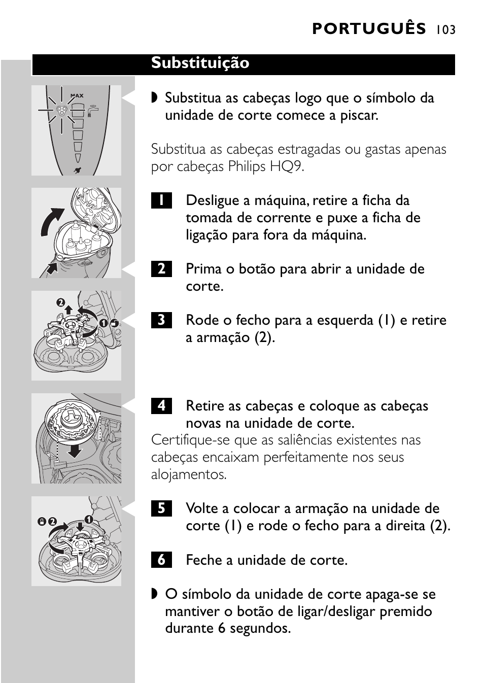 Philips Rasoir électrique User Manual | Page 101 / 120