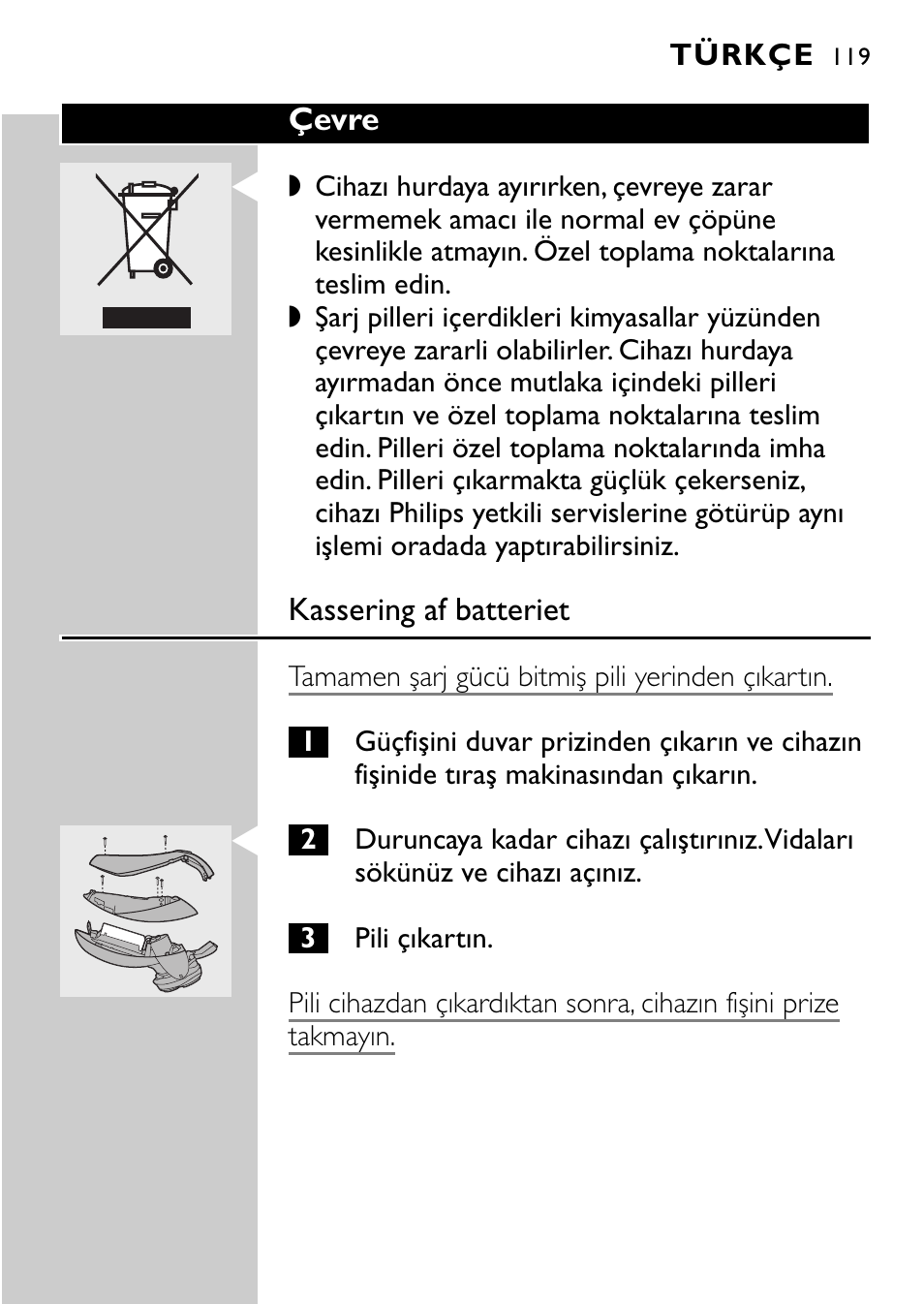 Philips Rasoir électrique User Manual | Page 117 / 120