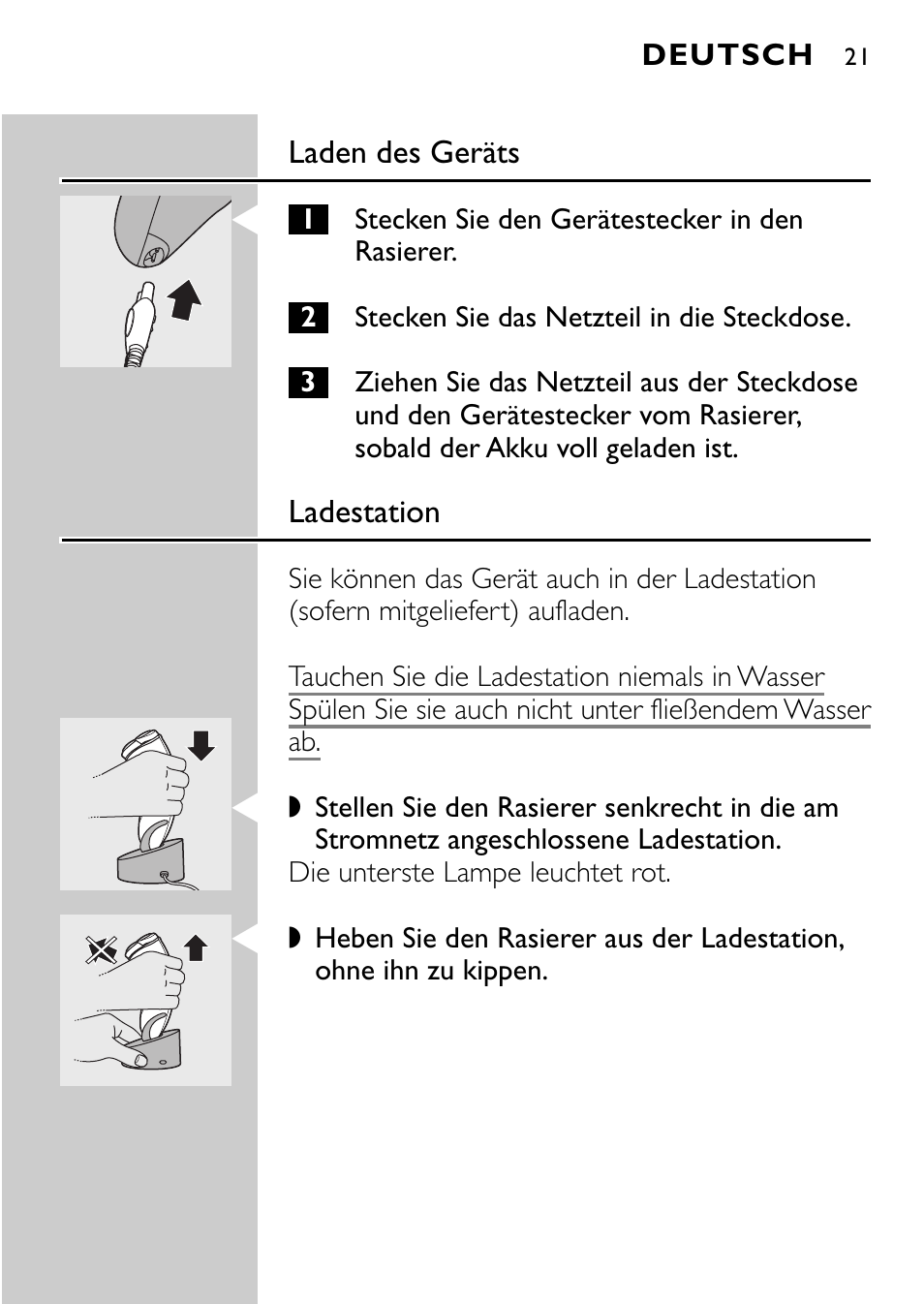 Philips Rasoir électrique User Manual | Page 19 / 120