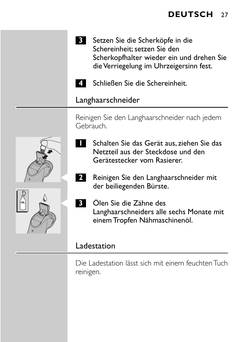 Philips Rasoir électrique User Manual | Page 25 / 120