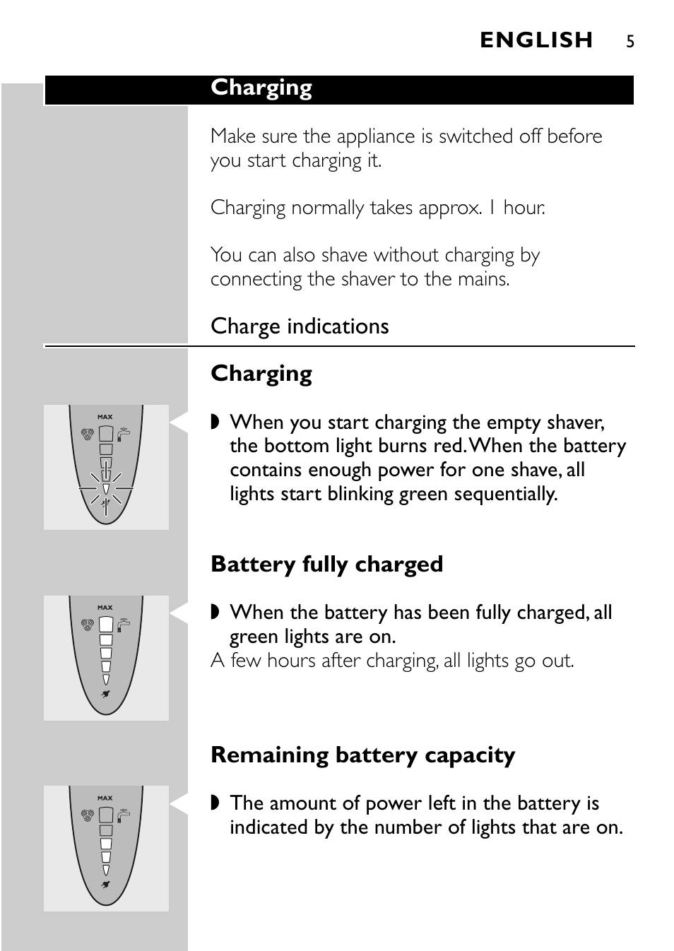 Philips Rasoir électrique User Manual | Page 3 / 120