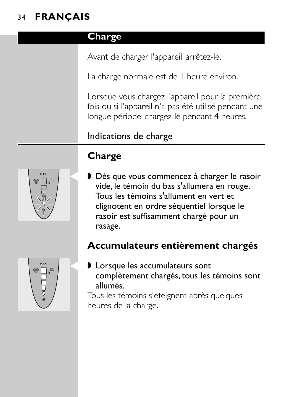 Philips Rasoir électrique User Manual | Page 32 / 120