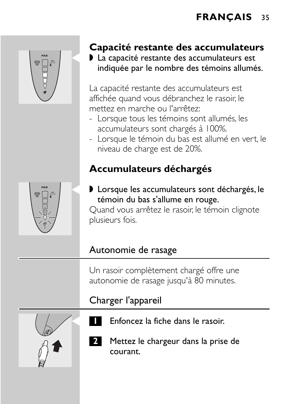 Philips Rasoir électrique User Manual | Page 33 / 120