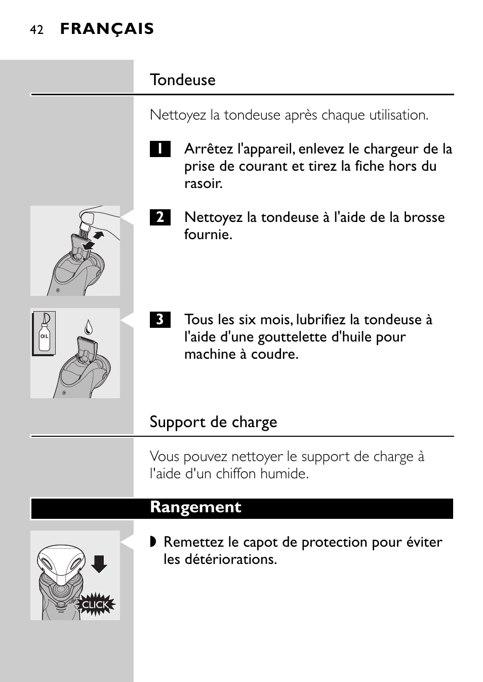 Philips Rasoir électrique User Manual | Page 40 / 120