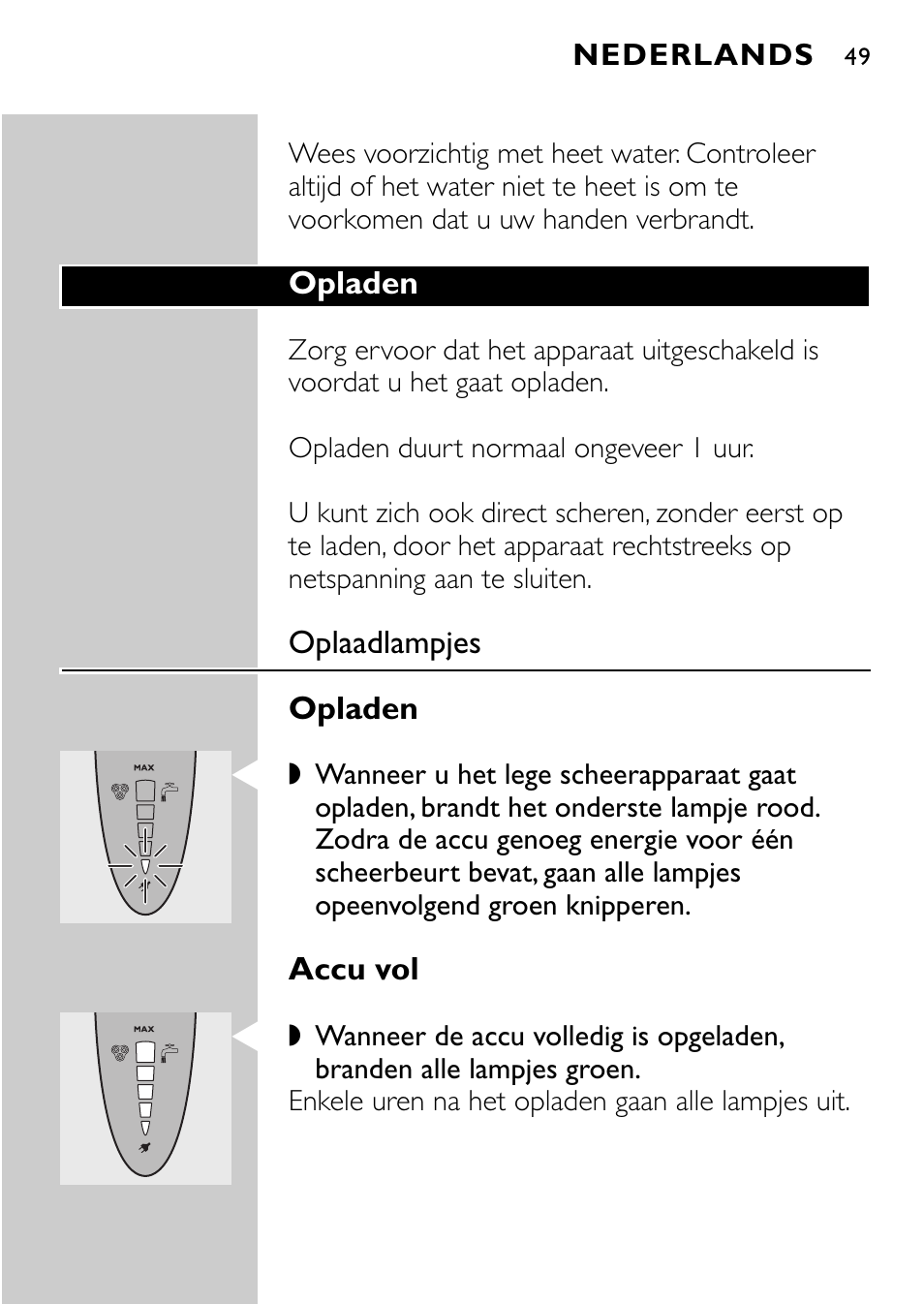 Philips Rasoir électrique User Manual | Page 47 / 120